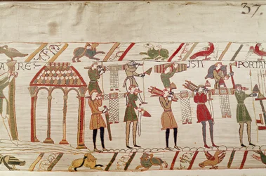 Normans carry arms to the ships, Bayeux Tapestry